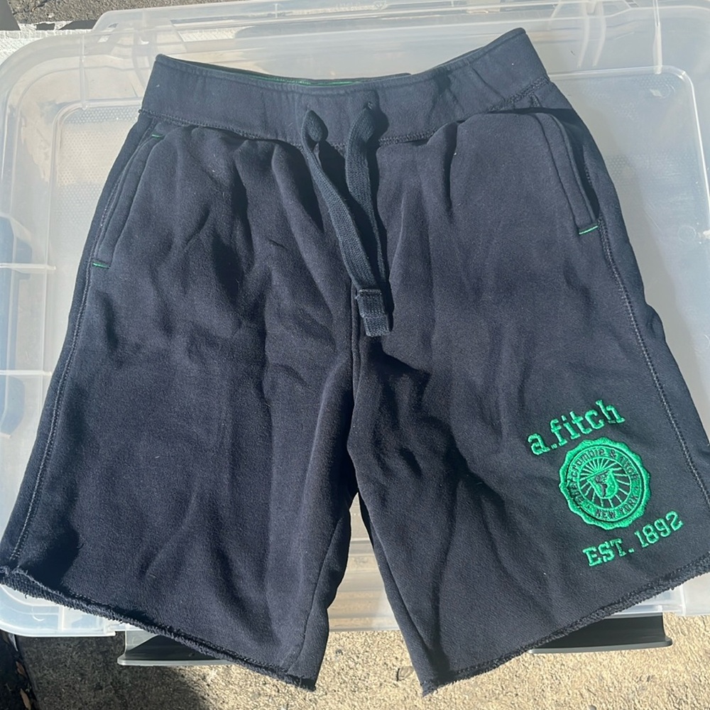 Boys Abercrombie Fitch navy shorts Medium